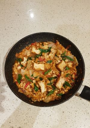 Foto resep 123. Tumis Sawi, Tahu, Ayam