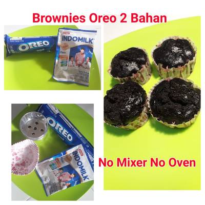 Cara Membuat Kue Oreo 2 Bahan Tanpa Oven Resep Brownies Oreo No Mixer 2 Bahan oleh avikadian - Cookpad