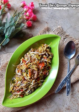 Foto resep Tumis Teri Bunga Pepaya