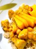 Kokos-Hähnchen-Curry mit Nektarinen