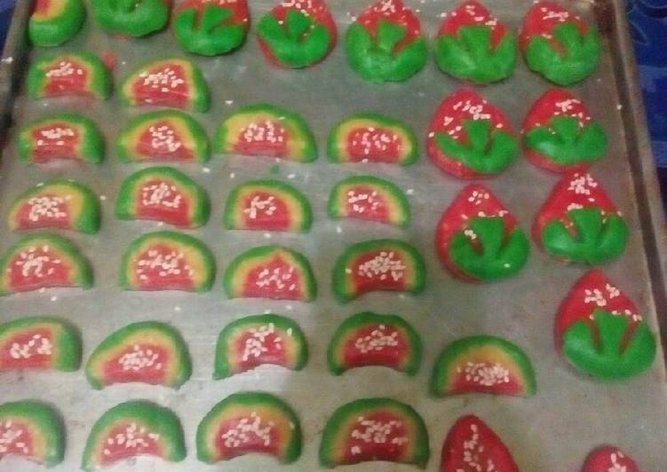 Kuker semangka n stowbery simpel cm 3 bahan no ulen