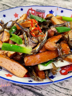 防疫料理~豆乾炒丁香魚 的食譜成品照片
