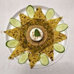 A picture of Moong (green gram) parantha.