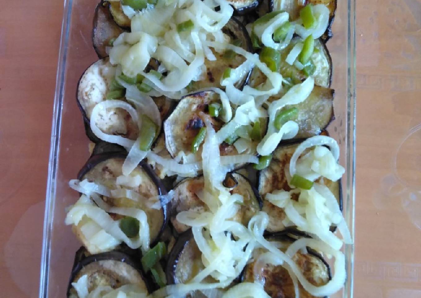 Lasaña de berenjena con merluza tandoori