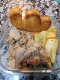 Pollo con salsa de almendras