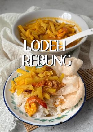 Foto resep Lodeh rebung udang