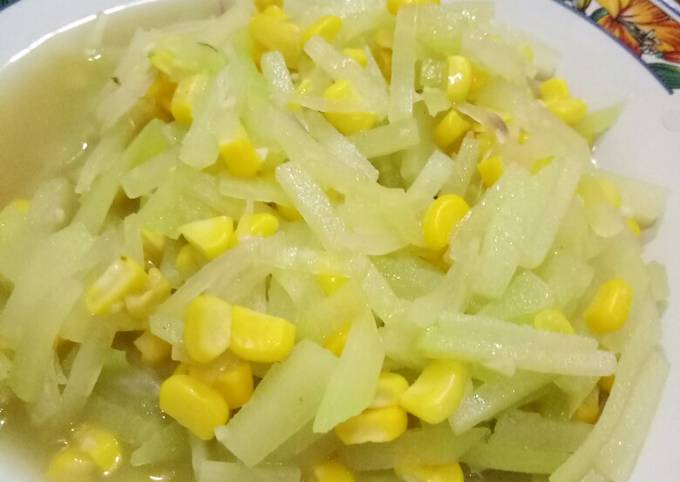 Resep: Cah Labu Siam Jagung Gampangan (makanan anak) Yang Sederhana
