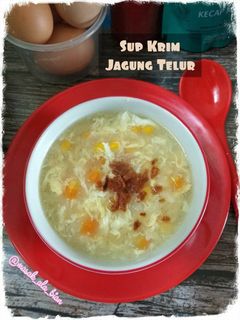 Foto resep Sup Krim Jagung Telur