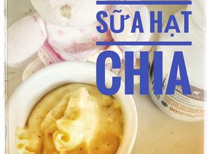 Hình của món Váng sữa hạt chia.