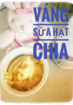 Hình của món Váng sữa hạt chia.