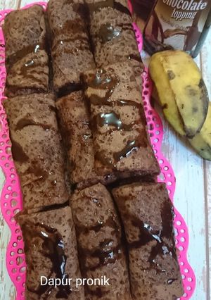 Foto resep Dadar gulung pisang coklat