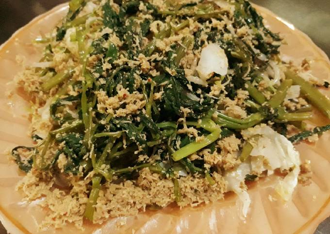 Anti Ribet, Memasak Urap kangkung Menu Enak