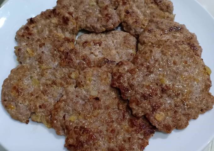 Resep Patty burger Anti Gagal