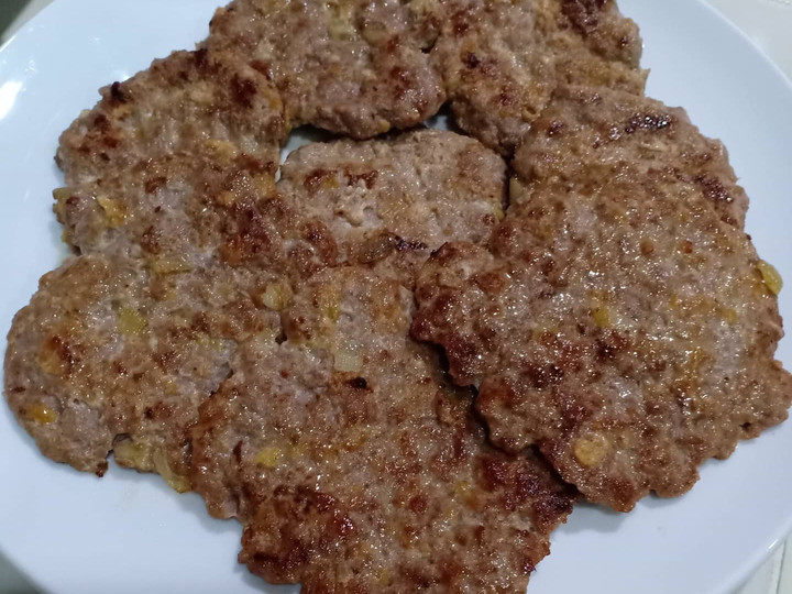 Resep Patty burger Anti Gagal