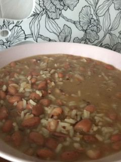 Una foto de Judías pintas con arroz