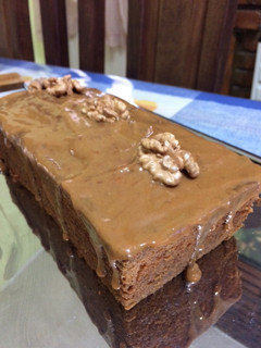 Una foto de Budín de banana con corazón de Dulce De Leche
