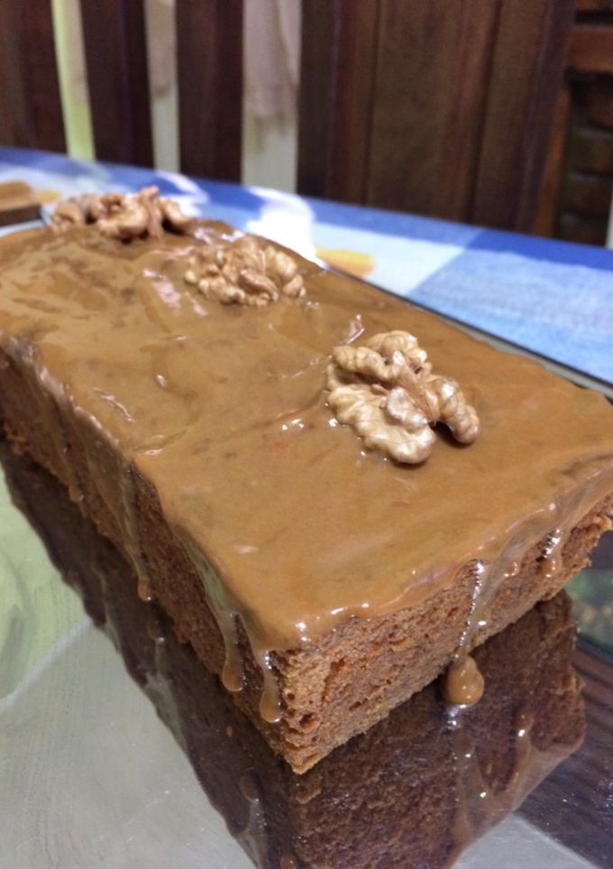 Una foto de Budín de banana con corazón de Dulce De Leche