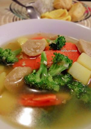 Foto resep Sop bakso simple #BikinRamadanBerkesan