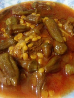 عکسی از دستور خورشت بامیه