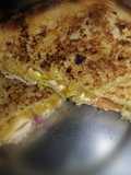 Leftover chole paneer sandwich