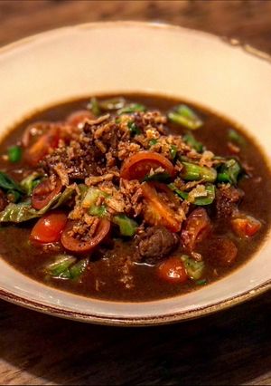 A picture of Tongseng Kambing - Javanese Sweet Soy Sauce Lamb Stew.