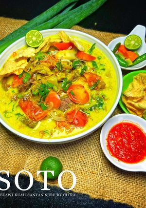 Foto resep Soto Betawi Kuah SuTan (susu santan)