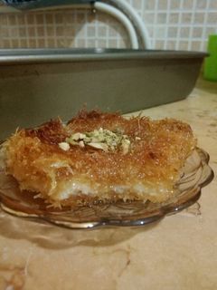 صورة لوصفة كنافة محشوة بالكريمة