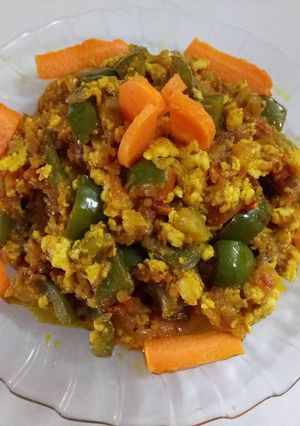 A picture of Chilli paneer bhurji.