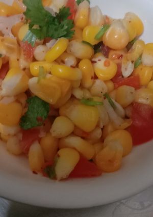 A picture of Corn Chaat.