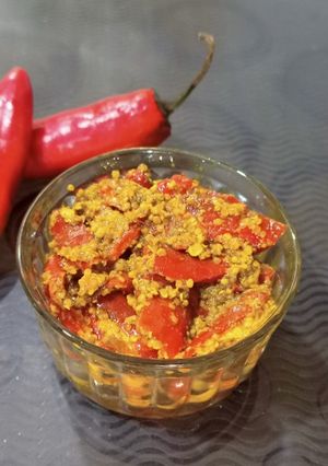 લાલ મરચા નું અથાણું (Lal Marcha Athanu Recipe In Gujarati) રેસીપી મુખ્ય ફોટો