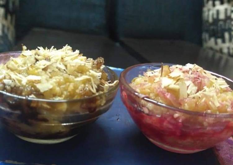 Simple Way to Prepare Ultimate Lauki ka Halwa (choco and rose flavored)