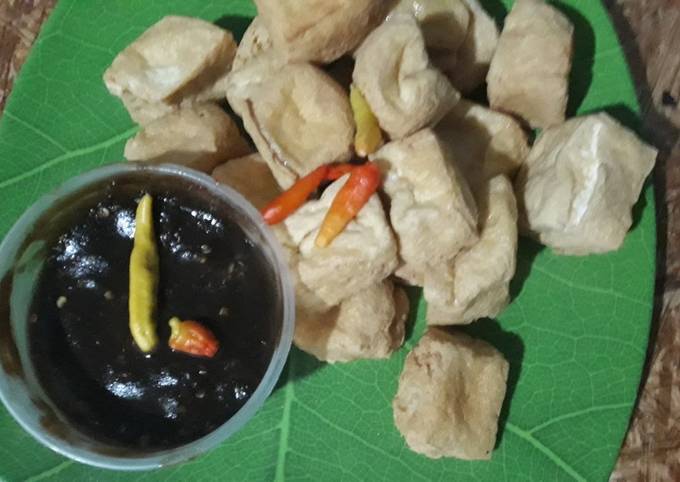 Tahu Goreng sambel Petis