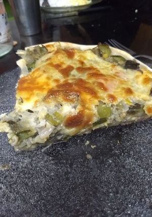 Una foto de Tarta de berenjenas y zapallitos
