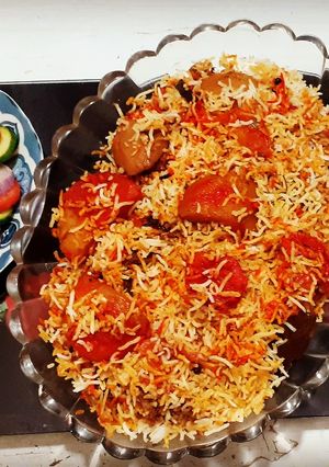 A picture of Aloo Biryani.