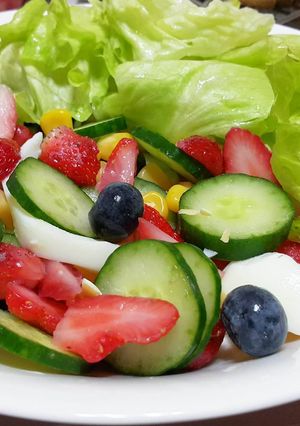 夏日清爽水果沙拉 的食譜成品照片