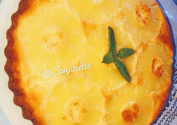 Gâteau renversé à l’ananas 🍍 Simple rapide et délicieux