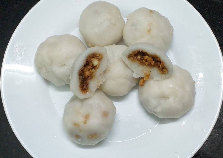 Steps to Make Ultimate Paneer Manda Pitha(rice flour dumplings)