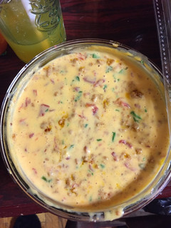 A picture of Spicy Beef Queso Dip.