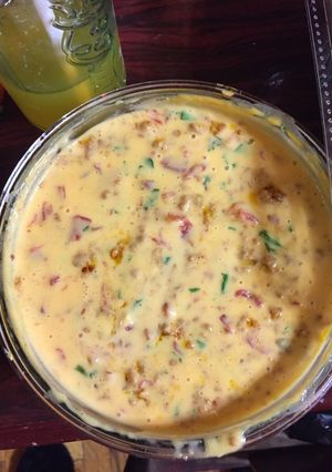 A picture of Spicy Beef Queso Dip.