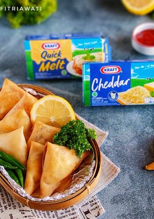 Foto resep Double Cheese Samosa