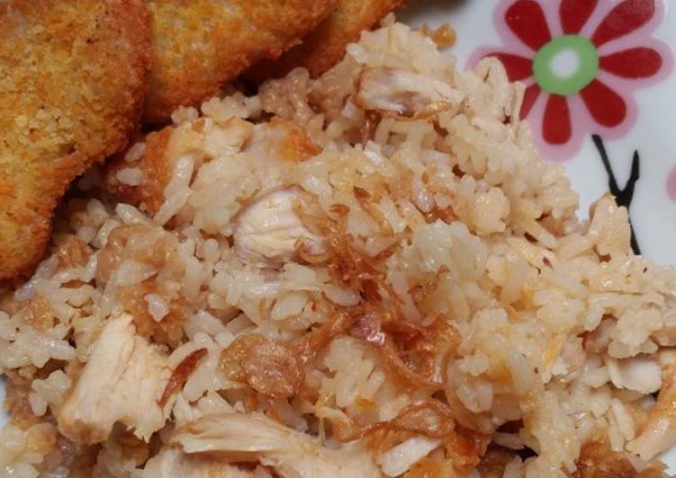 1. Nasi ayam kfc ricecooker