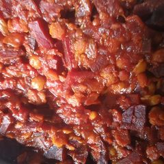 A picture of Beetroot chana masala.