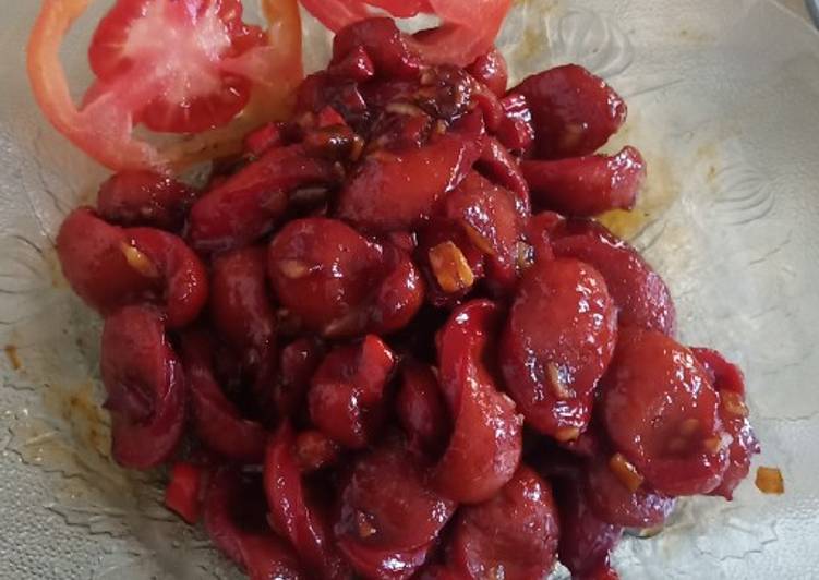 Sosis saus pedas manis cihuyy