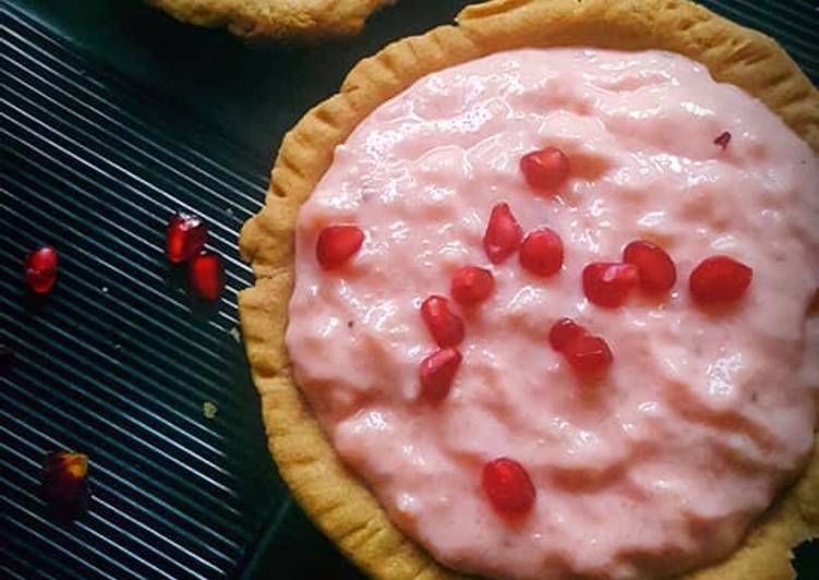 Rose Gulkand Phirni Tarts