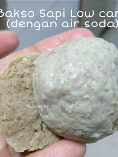 Foto resep Bakso Sapi Low Carb versi menggunakan standing Mixer