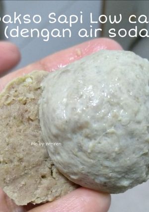 Foto resep Bakso Sapi Low Carb versi menggunakan standing Mixer