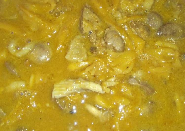 Resep Tongseng jamur tiram ati ampela yang simpel