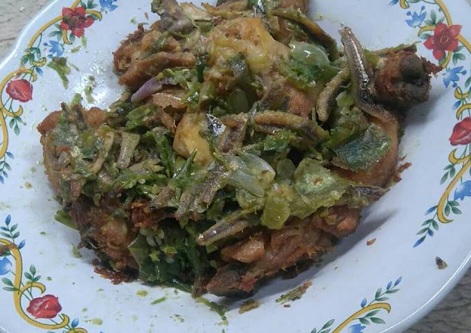 Ayam Penyet Sambal Hijau teri