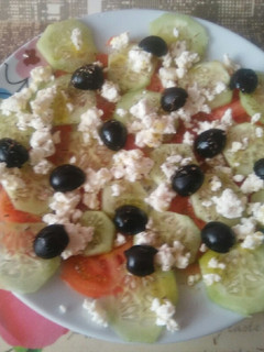 Una foto de Ensalada griega