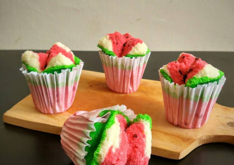 Resep Bolu kukus semangka Anti Gagal